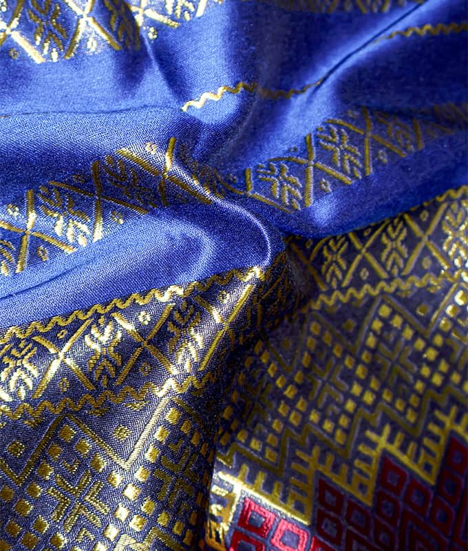 100% Polyester Jacquard Pattern Makulay na Tela ng Sarong sa Timog Silangang Asya